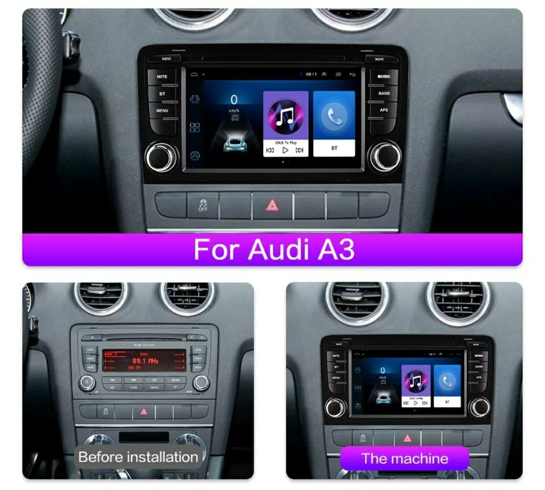 AUDI A3 Навигация Андроид Мултимедия Ауди А3 GPS ANDROID A3