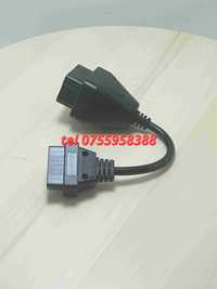 Cablu Adaptor Camion Renault 12 Pin La Obd2 16 Pin