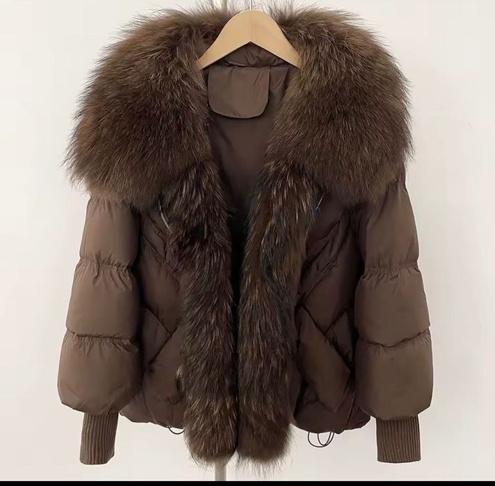 Geaca cu blana naturală