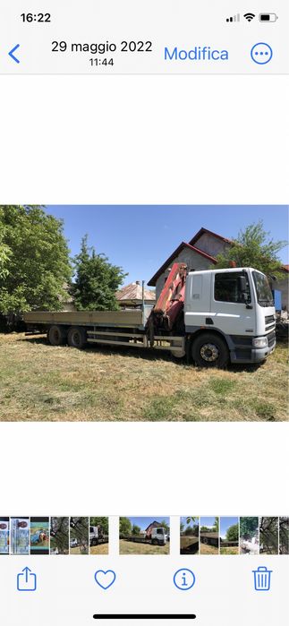 Daf cu macara si platforma