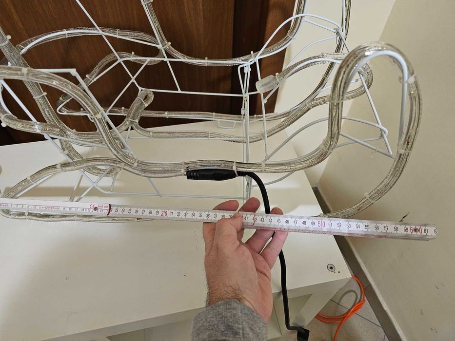 Еленче със шейна LED коледна украса