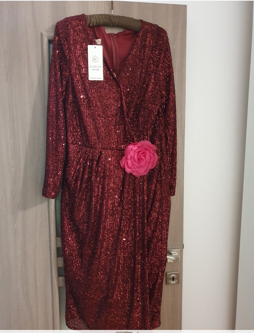 Rochie dama , cu paiete,  marime  42, XL/ XXL