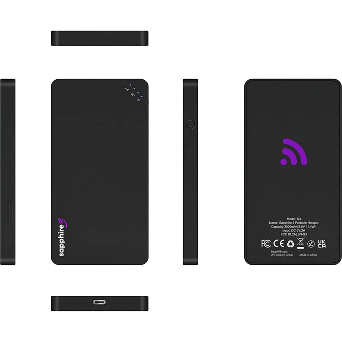 Sapphire S3 Router 4G hotspot Wifi modem portabil cu SIM
