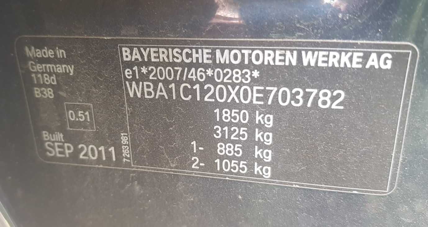 Dezmembrez BMW F20 motor turbina N47D20C Cutie viteze Bara usa capota