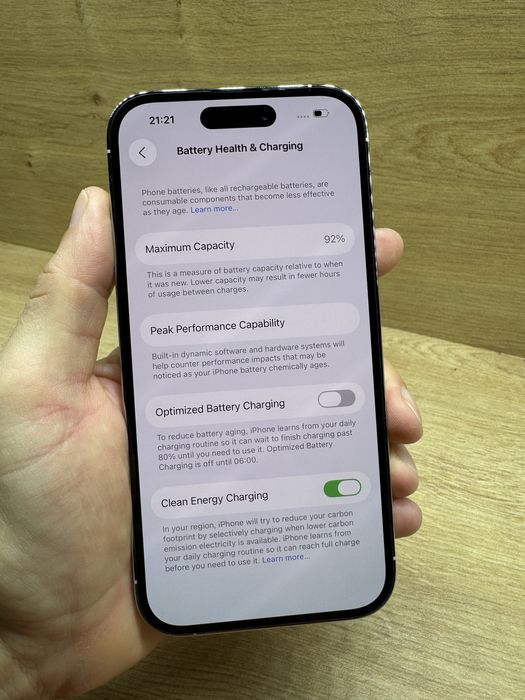 iPhone 14 PRO 256Gb Alb 92% battery life