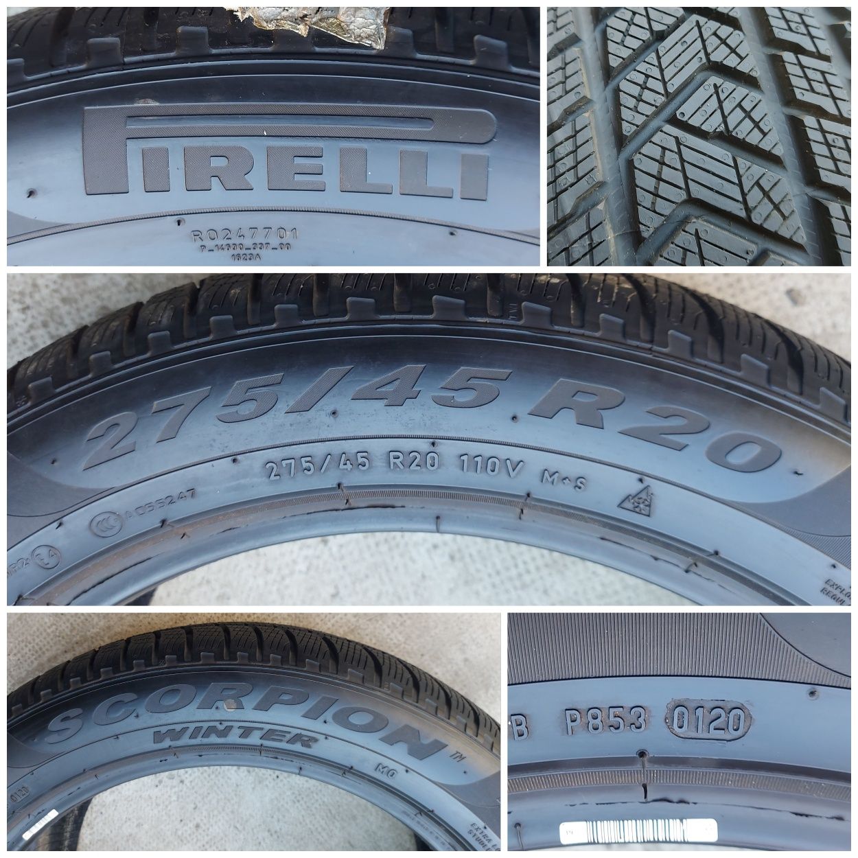 O bucată 275/45 R20 M+S iarnă - una Michelin Pirelli