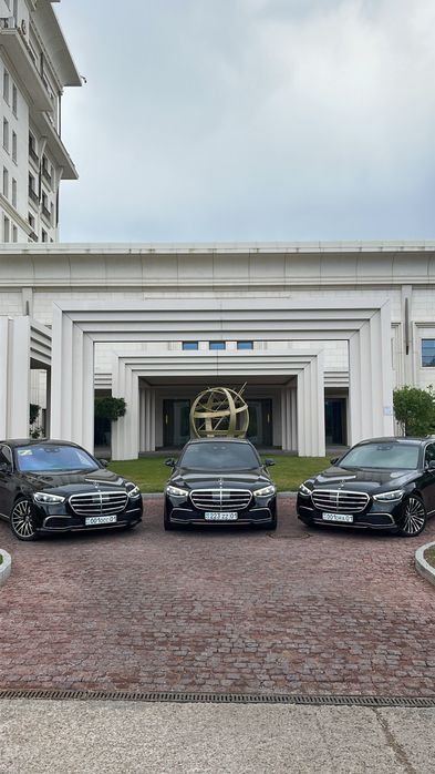Аренда авто с водителем 24/7 бизнес класса Мерседес s class, vip, w223