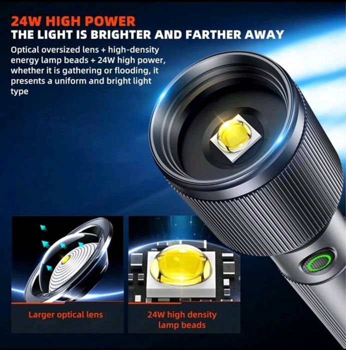 Lanterna PHILIPS puternica cu acumulator