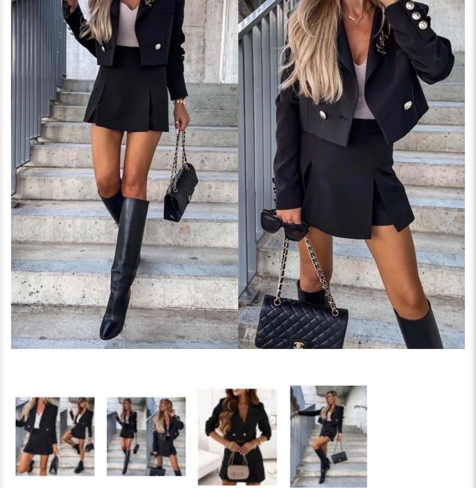 Черен дамски комплект