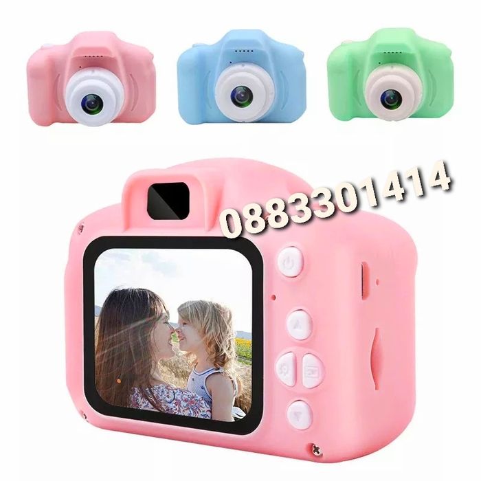 Зелен детски фотоапарат Дигитален фотоапарат