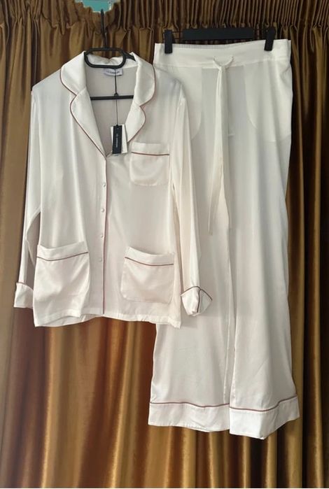 I.D Sarrieri Set Pijama Matase Luxury Cream Lounge