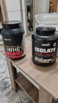 Proteina Optimum Nutrition și Weider Isolaelte Whey