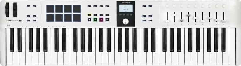 Controler MIDI, Arturia, Essential 61 mk3, Tastatura cu 61 taste, DAW