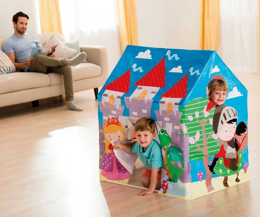 Детска палатка за игра Кралски замък Джунгла INTEX Royal Castle Junlge