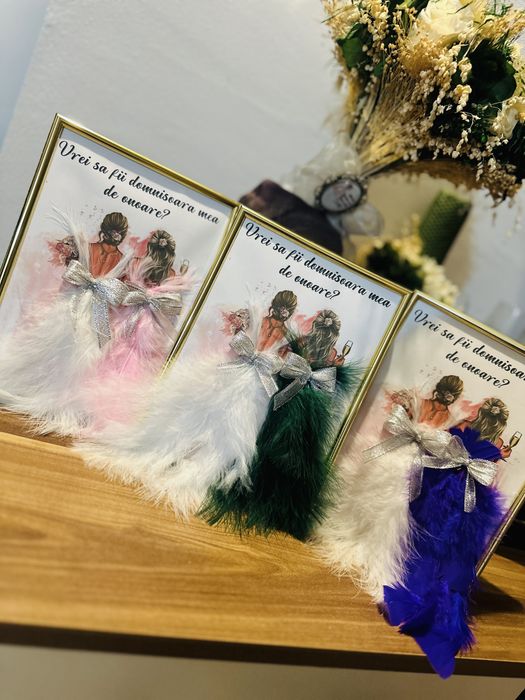 Tablouri 3D personalizate cu mesaje pentru domnisoarele de onoare