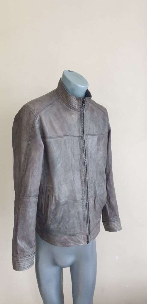 Hugo Boss Jips4 Leather Jacket Mens Size 50/L ОРИГИНАЛ! Ест. кожа!