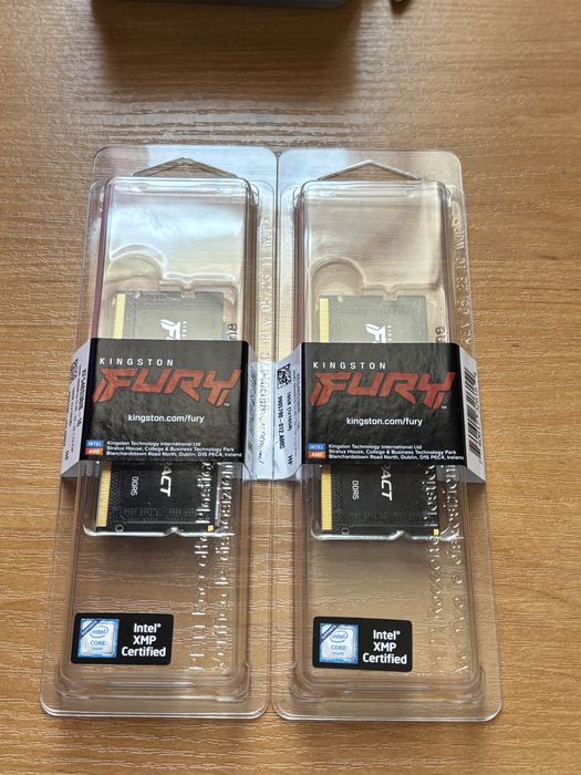 Kingston Fury x32 gb (по две планки 16 gb)
