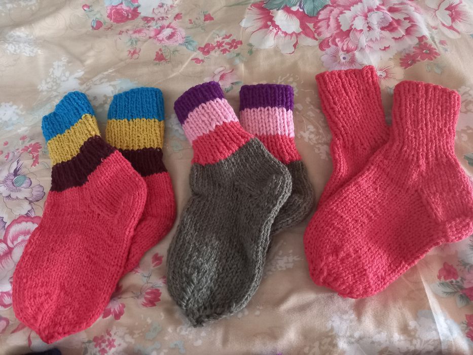 Вязанные носки на любой размер