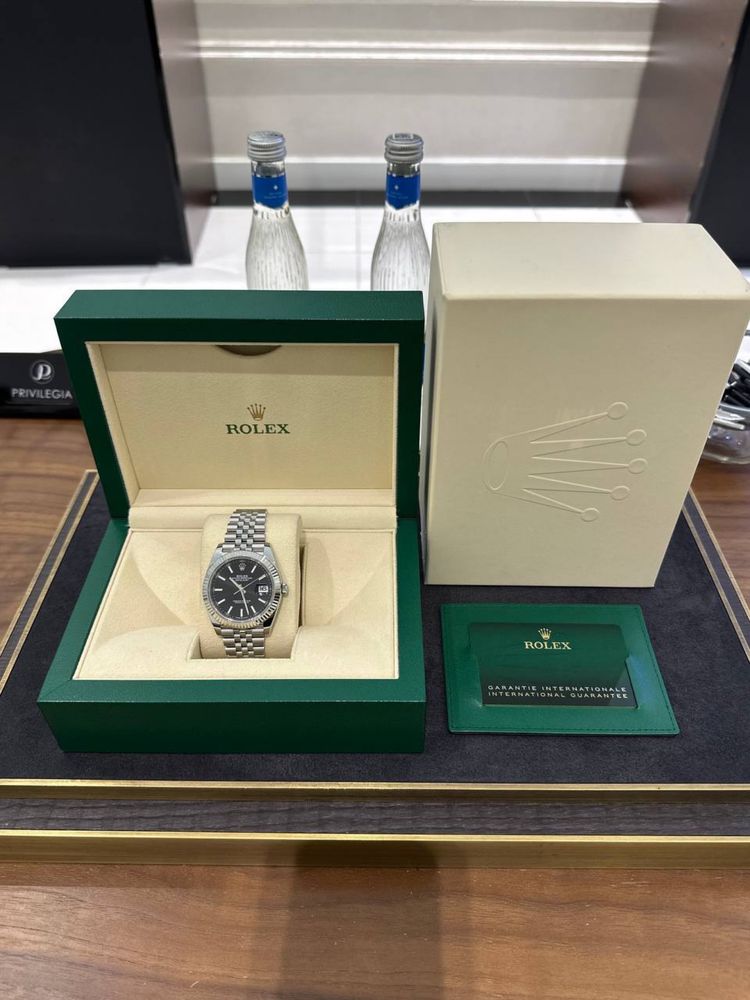Rolex Datejust 41mm Steel and White Gold 126334 Black Dial