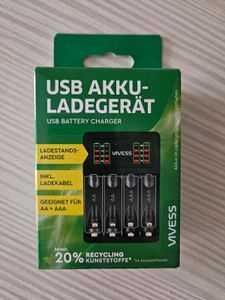 Incarcator acumulatori tip AA si AAA pe usb si indicator de incarcare