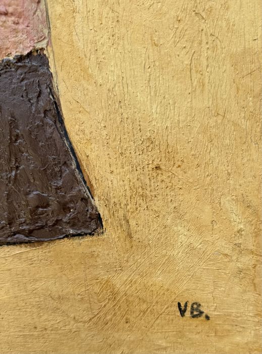 Tablou pictura “Chip barbat forme geometrice”