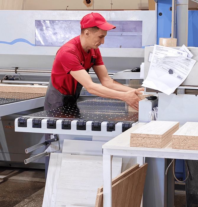 Распил ЛДСП пильном центре