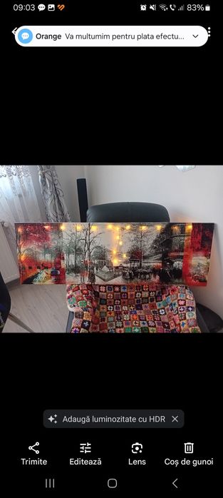 Tablou canavas cu lumini
