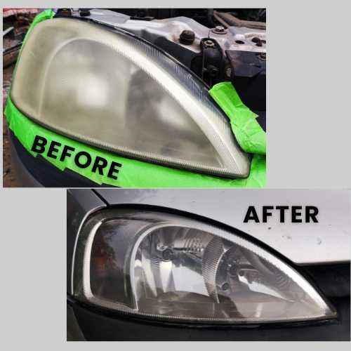 Reconditionare Faruri cu polimer.