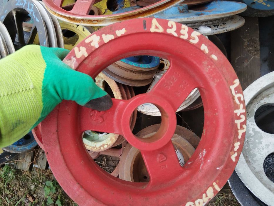 Fulie cu 2 canale de 22 mm