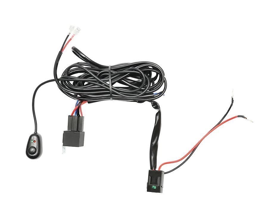 Cablaj pentru proiectoare, DC 12V, cu comutator, releu si siguranta 30A