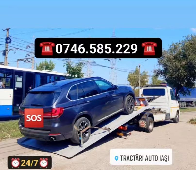 Tractări Auto Iași / Asistență Rutieră Iași / Platformă Iași 24/7