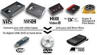 Оцифровка видеокассет, перенос видео с VHS кассет Оцифровка