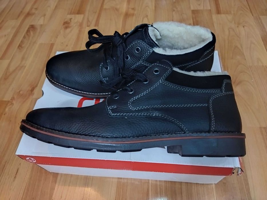 Ботинки Rieker (Германия),зима,кожа+овчина,оригинал,новые,р-р 43