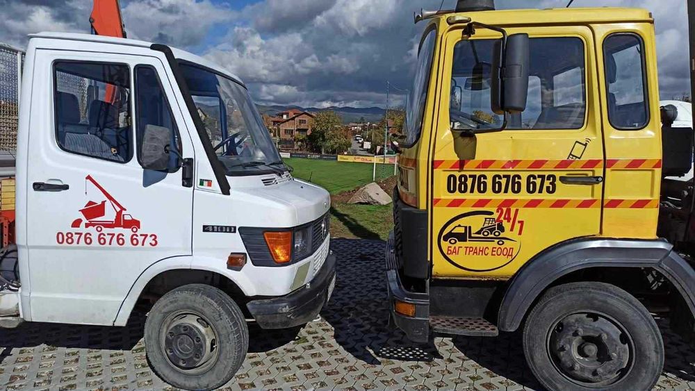 Транспортни услуги с пътна помощ кран / самосвал