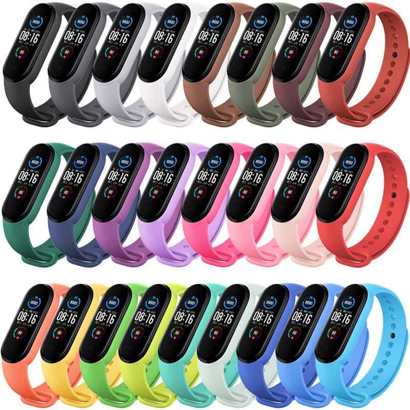 Силиконови каишки за гривна Xiaomi Mi Band 3,4,5,6,7,8 и 7 PRO