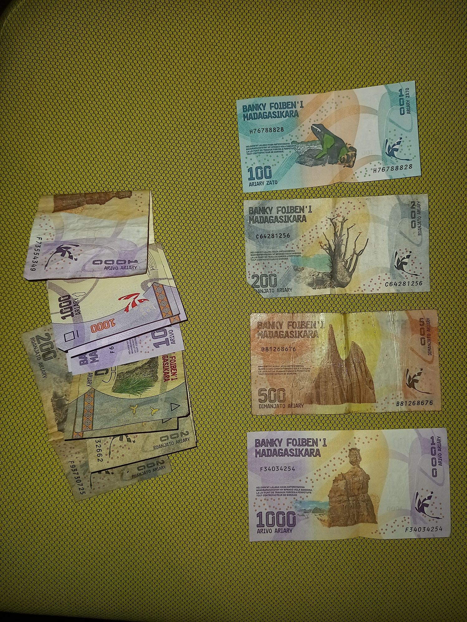 Malagasy Ariary - мадагаскарски банкноти
