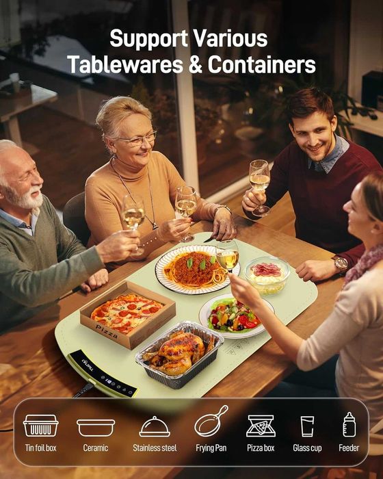 Подложка за затопляне на храна - 8-температурен електрически поднос