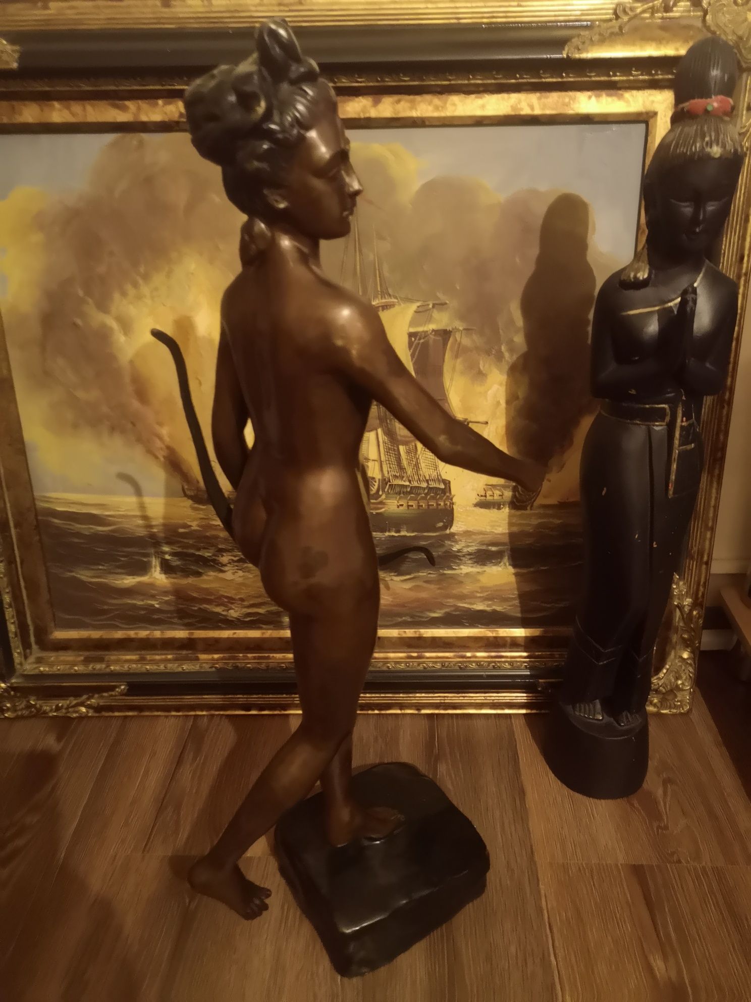 Statuie/statueta/sculptura bronz Diana