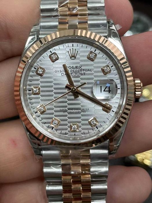 rolex datejust 36mm двуцветен