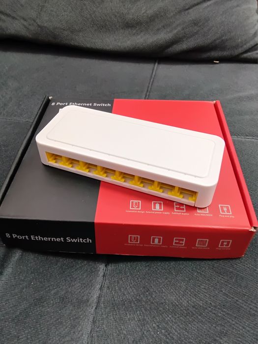 8 портов LAN RG45 коммутатор свич хаб сетевой новый
