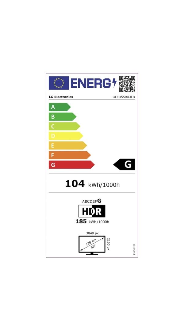 LG OLED 55in 139cm 55BX3LB