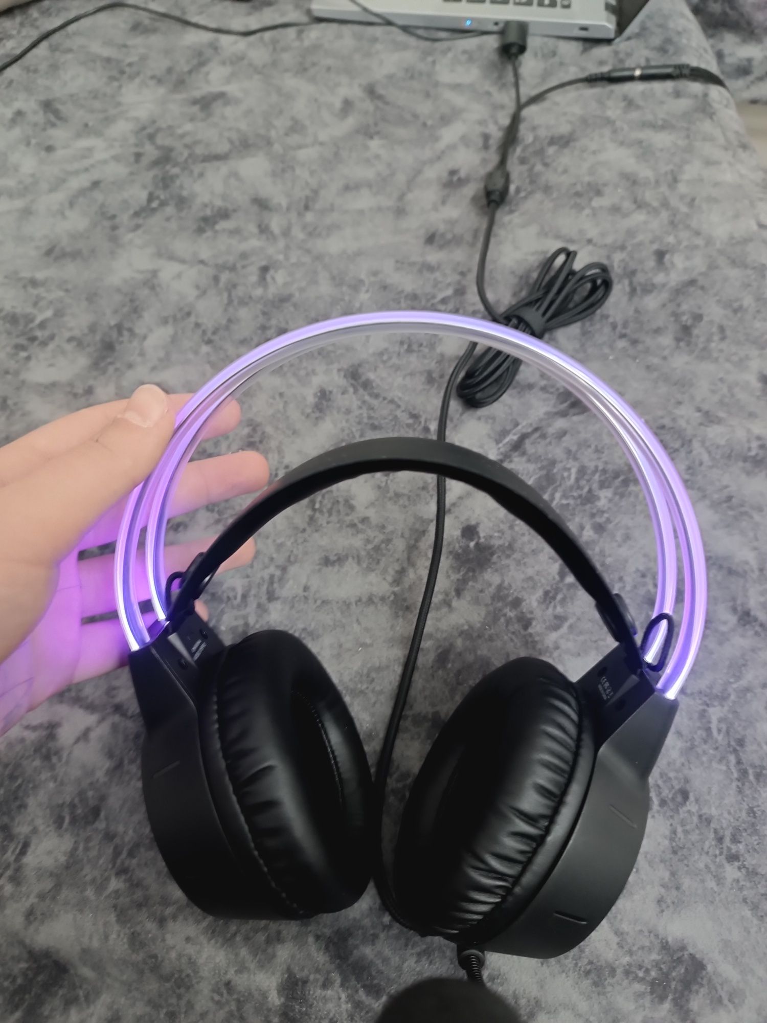 Наушники х15 про с RGB подсветкой новые