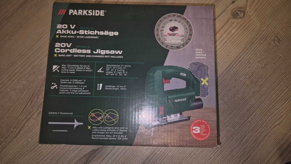 НОВ Parkside  Акумулаторен прободен трион (зеге), ГАРАНЦИЯ