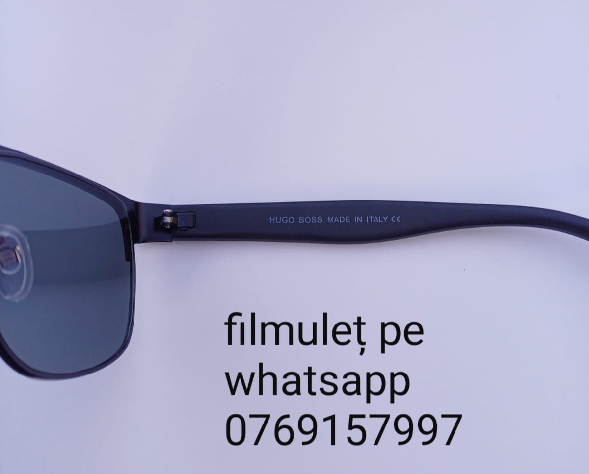 Ochelari de soare Hugo boss negru metal