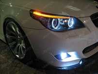 LED Marker Angel Eyes pentru BMW E60 E61 LCI Facelift Halogen 20W CREE LED ⭐️⭐️⭐️⭐️⭐️