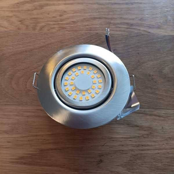 НОВИ! LED лунички за вграждане 6W, топла светлина, 6 бр/к-кт