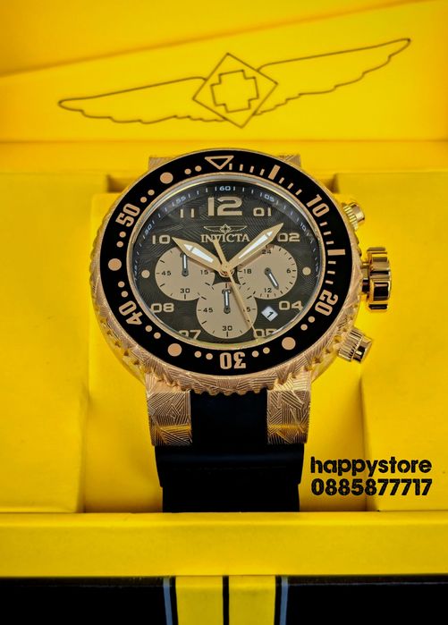 INVICTA Hummer Gold 52mm, Инвикта нов ръчен часовник