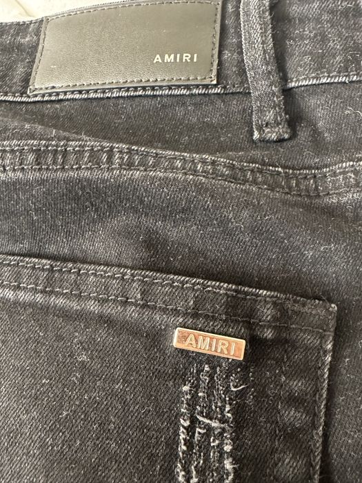 Amiri jeans (black with blue snakes)