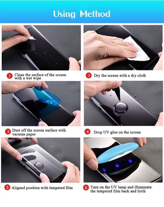 Folie sticla curbata UV Samsung Galaxy Note 10 / iPhone XS Max