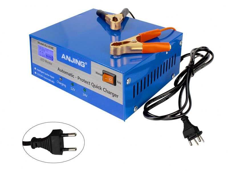 Интелигентно Импулсно зарядно за акумулатор 12V 24V